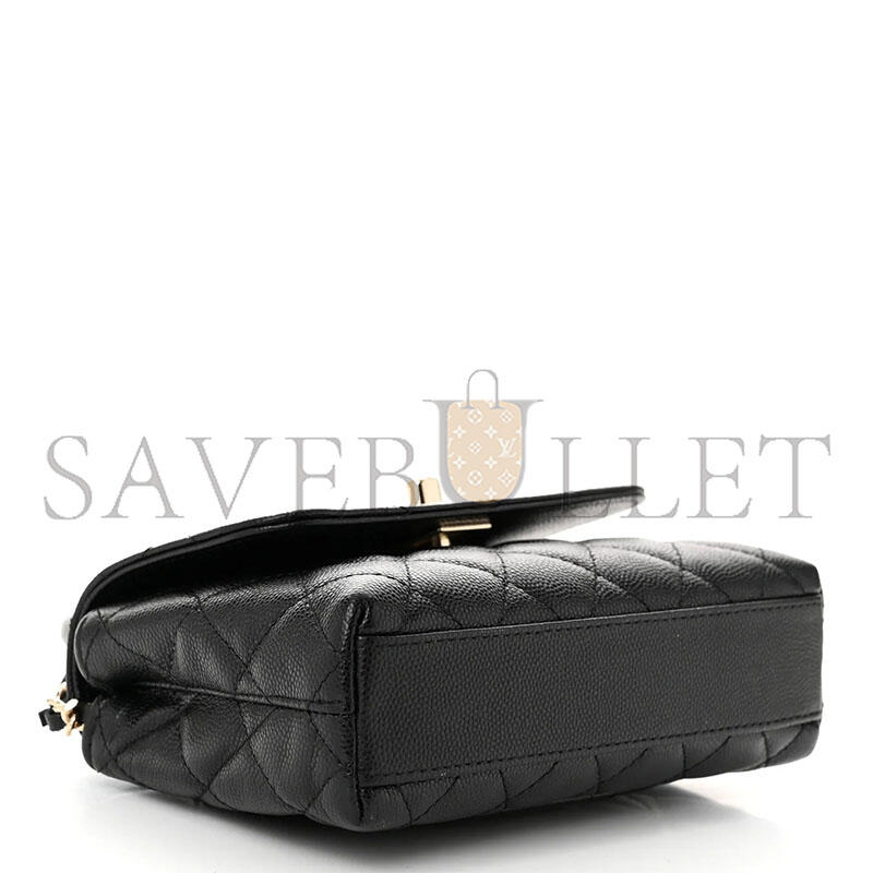 CHANEL MINI FLAP BAG WITH TOP HANDLE AS2215 (14.5*11.5*5.5cm)